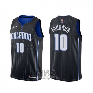 Camiseta Orlando Magic Evan Fournier NO 10 Statement Negro