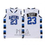 Camiseta Pelicula Tree Hill Nathan Scott NO 23 Blanco