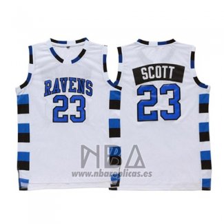 Camiseta Pelicula Tree Hill Nathan Scott NO 23 Blanco