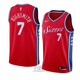 Camiseta Philadelphia 76ers Haywood Highsmith NO 7 Statement 2018 Rojo