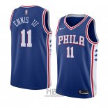 Camiseta Philadelphia 76ers James Ennis III NO 11 Icon 2018 Azul