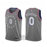 Camiseta Philadelphia 76ers Josh Richardson NO 0 Ciudad Gris