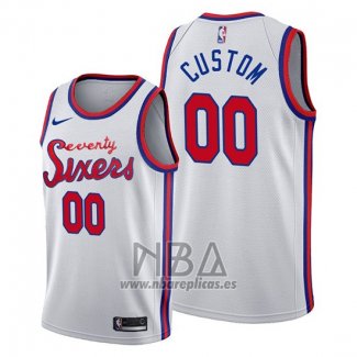 Camiseta Philadelphia 76ers Personalizada Classic 2019-20 Blanco