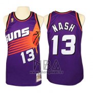 Camiseta Phoenix Suns Steve Nash NO 13 Retro Violeta