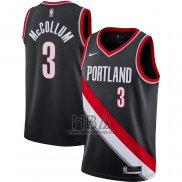 Camiseta Portland Trail Blazers C.j. McCollum NO 3 2020-21 Negro