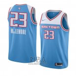 Camiseta Sacramento Kings Ben Mclemore NO 23 Ciudad 2018-19 Azul