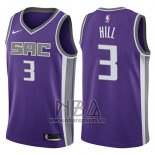 Camiseta Sacramento Kings George Hill NO 3 Icon 2017-18 Violeta