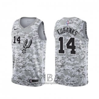 Camiseta San Antonio Spurs Drew Eubanks NO 14 Earned Camuflaje