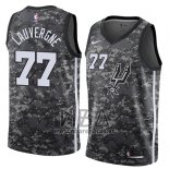 Camiseta San Antonio Spurs Joffrey Lauvergne NO 77 Ciudad 2018 Gris