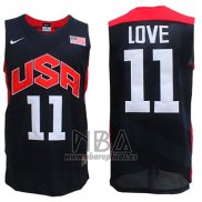 Camiseta USA 2012 Kevin Love NO 11 Negro