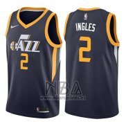 Camiseta Utah Jazz Joe Ingles NO 2 Icon 2017-18 Azul