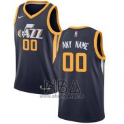 Camiseta Utah Jazz Personalizada 2017-18 Negro