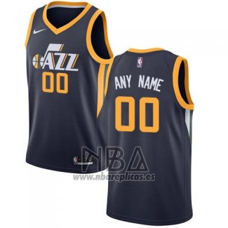 Camiseta Utah Jazz Personalizada 2017-18 Negro