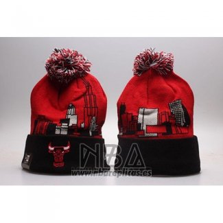 Gorro Beanie Chicago Bulls Rojo Negro