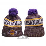 Gorro Beanie Los Angeles Lakers Violeta Blanco2