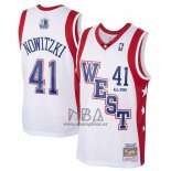 Camiseta All Star 2004 Dirk Nowitzki NO 41 Blanco