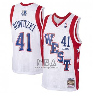 Camiseta All Star 2004 Dirk Nowitzki NO 41 Blanco