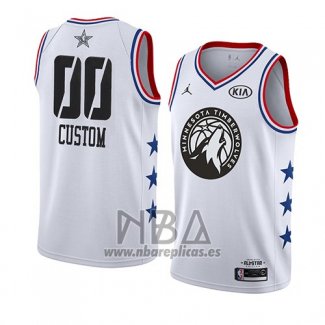 Camiseta All Star 2019 Minnesota Timberwolves Personalizada Blanco