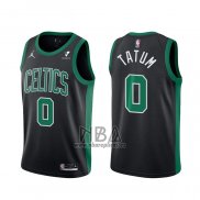 Camiseta Boston Celtics Jayson Tatum NO 0 Statement 2021-22 Negro