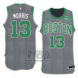 Camiseta Boston Celtics Marcus Morris NO 13 Navidad 2018 Verde