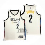 Camiseta Brooklyn Nets Blake Griffin NO 2 Ciudad 2020-21 Blanco