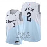 Camiseta Cleveland Cavaliers Collin Sexton NO 2 Earned Azul