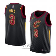 Camiseta Cleveland Cavaliers George Hill NO 3 Statement 2018 Negro