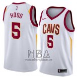 Camiseta Cleveland Cavaliers Rodney Hood NO 5 Association 2018 Blanco