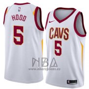 Camiseta Cleveland Cavaliers Rodney Hood NO 5 Association 2018 Blanco