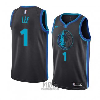 Camiseta Dallas Mavericks Courtney Lee NO 1 Ciudad 2018-19 Azul