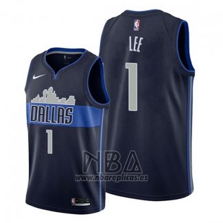 Camiseta Dallas Mavericks Courtney Lee NO 1 Statement Azul