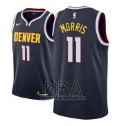 Camiseta Denver Nuggets Monte Morris NO 11 Icon 2018-19 Azul