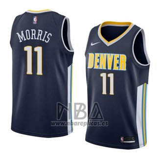 Camiseta Denver Nuggets Monte Morris NO 11 Icon 2018 Azul