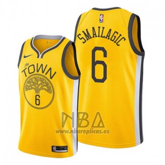 Camiseta Golden State Warriors Alen Smailagic NO 6 Earned Amarillo