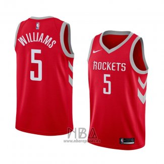 Camiseta Houston Rockets Troy Williams NO 5 Icon 2018 Rojo