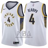 Camiseta Indiana Pacers Victor Oladipo NO 4 Association 2017-18 Blanco