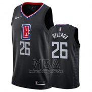 Camiseta Los Angeles Clippers Angel Delgado NO 26 Statement 2019 Negro