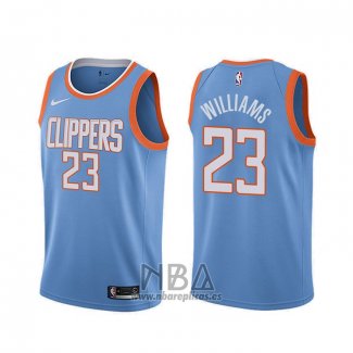 Camiseta Los Angeles Clippers Lou Williams NO 23 Ciudad Azul