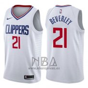 Camiseta Los Angeles Clippers Patrick Beverley NO 21 Association 2017-18 Blanco