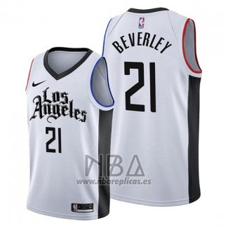 Camiseta Los Angeles Clippers Patrick Beverley NO 21 Ciudad Edition Blanco