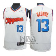 Camiseta Los Angeles Clippers Paul George NO 13 2019-20 Blanco