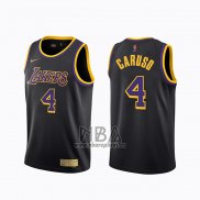 Camiseta Los Angeles Lakers Alex Caruso NO 4 Earned 2020-21 Negro