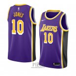 Camiseta Los Angeles Lakers Jemerrio Jones NO 10 Statement 2018-19 Violeta