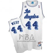 Camiseta Los Angeles Lakers Jerry West NO 24 Retro Blanco