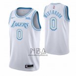 Camiseta Los Angeles Lakers Russell Westbrook NO 0 Ciudad 2020-21 Blanco