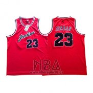 Camiseta Michael Jordan NO 23 Rojo Negro