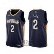 Camiseta New Orleans Pelicans Lonzo Ball NO 2 Icon Azul