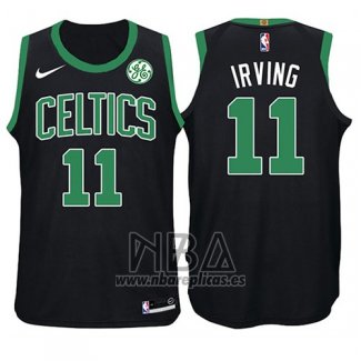 Camiseta Nino Boston Celtics Kyrie Irving NO 11 Statement 2017-18 Negro