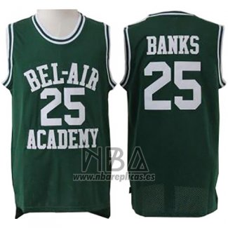 Camiseta Pelicula Bel-Air Academy Banks NO 25 Verde