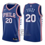 Camiseta Philadelphia 76ers Markelle Fultz NO 20 2017-18 Azul